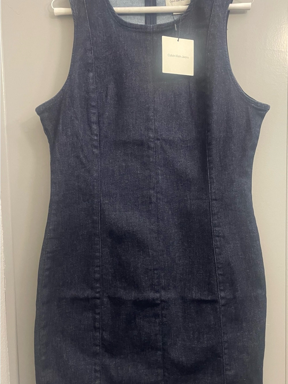 Calvin Klein Jeans Dark Blue Denim Overall Dress